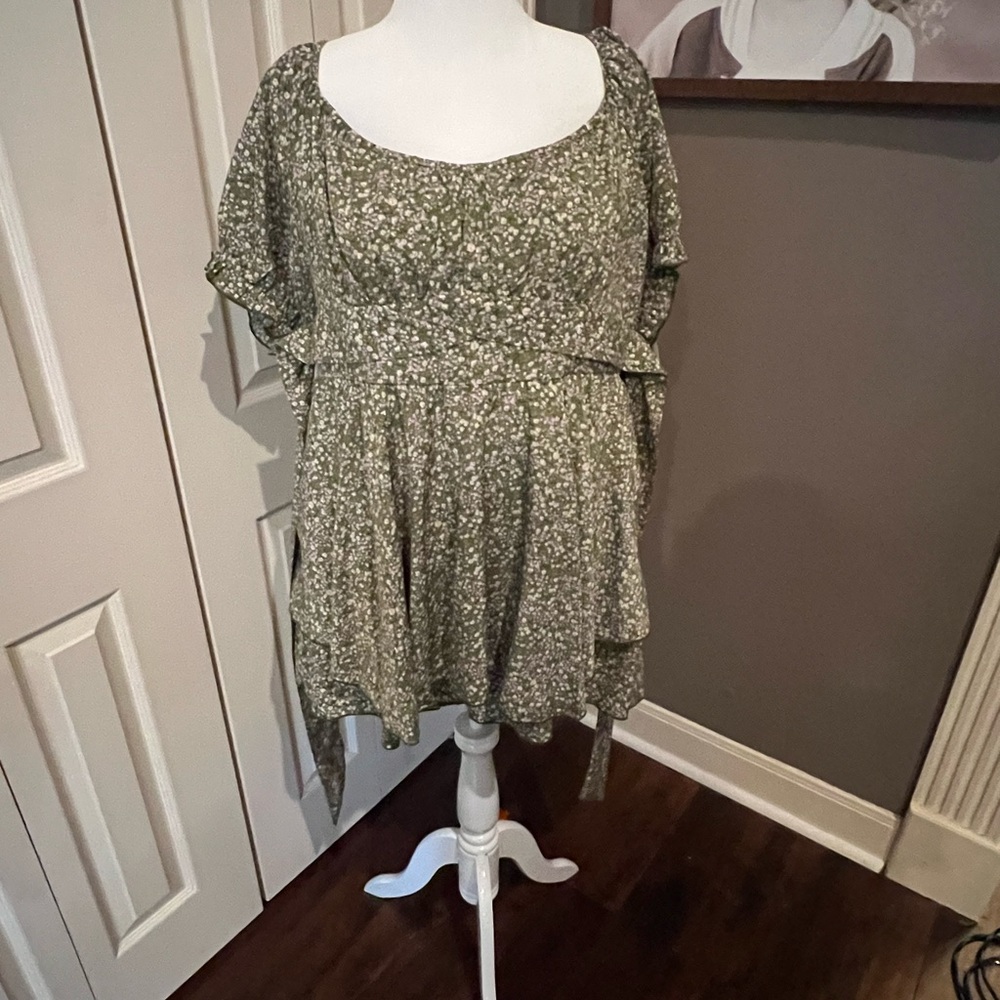 Floral Green Women's romper Arula